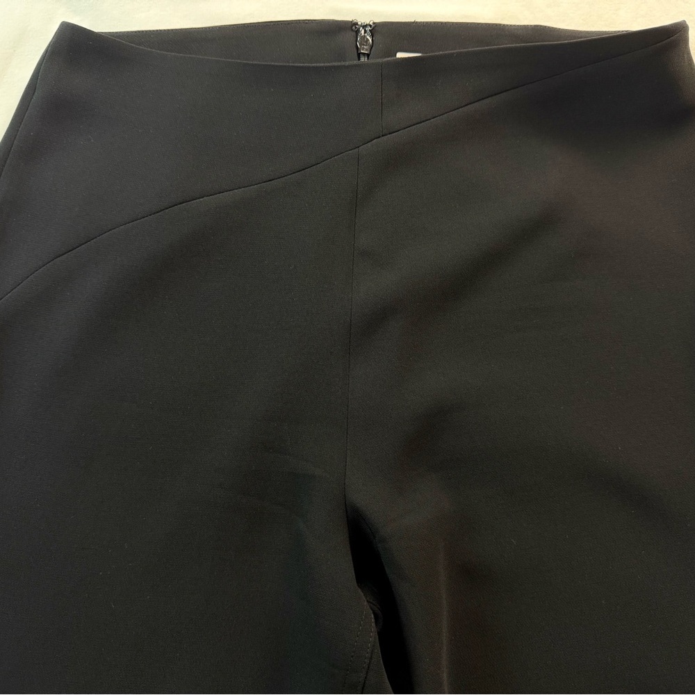 Cinq à Sept Flat Front Black Flared Dress Pants Size 10 - Picture 7 of 10